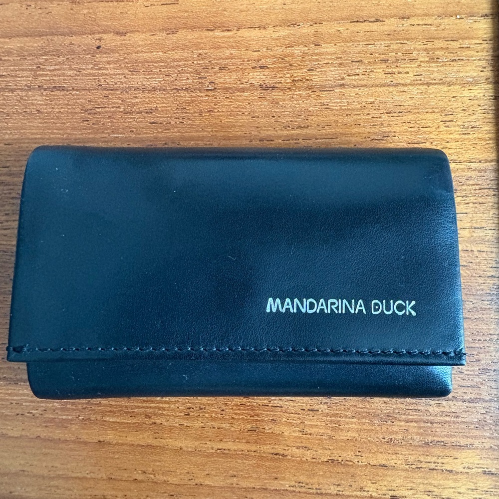 Mandarina Duck Black Leather Wallet